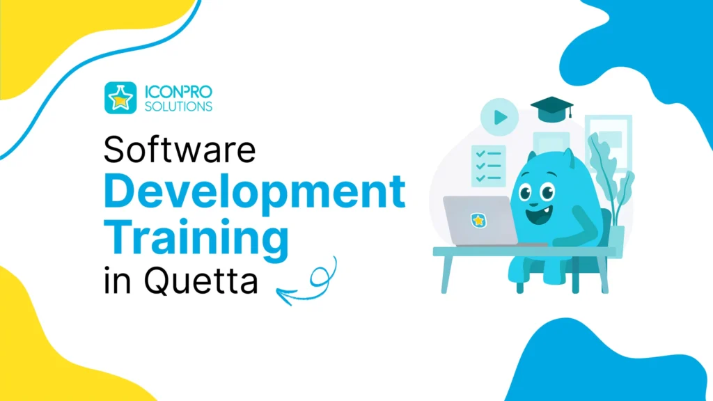 Students attending software development training at Icon Pro Solutions in Quetta