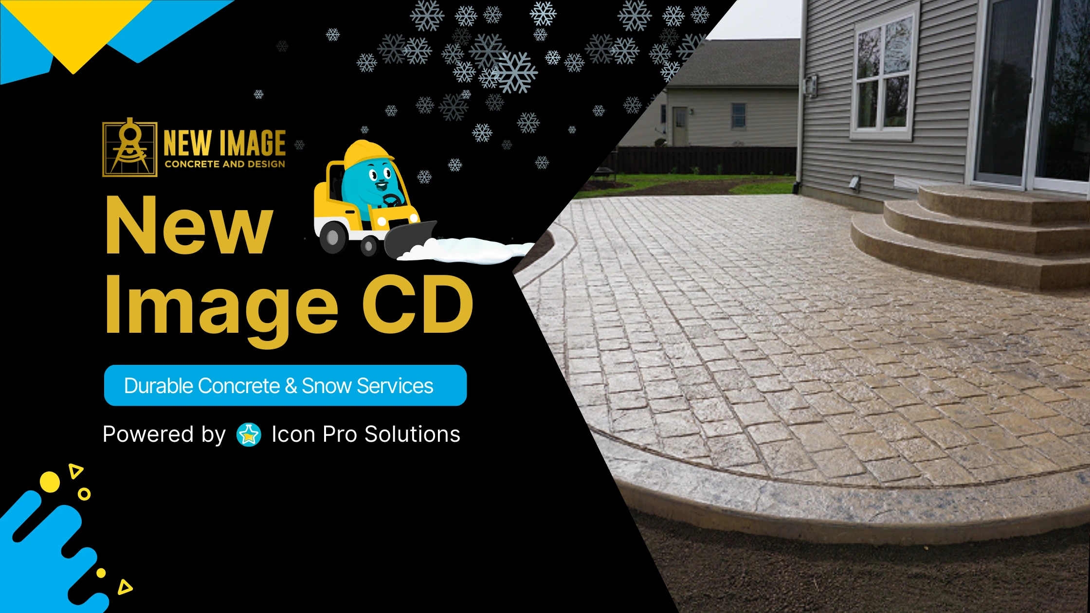New Image Concrete & Design providing durable concrete and snow services in Cottage Grove MN