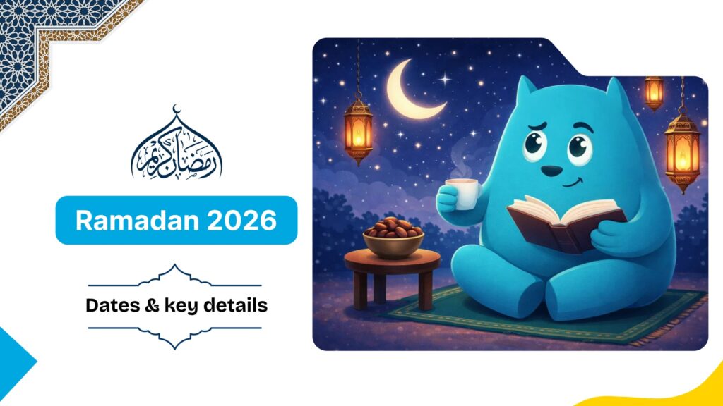 website design A cartoon blue cat sitting on a rug, reading a book and drinking coffee under the moonlight