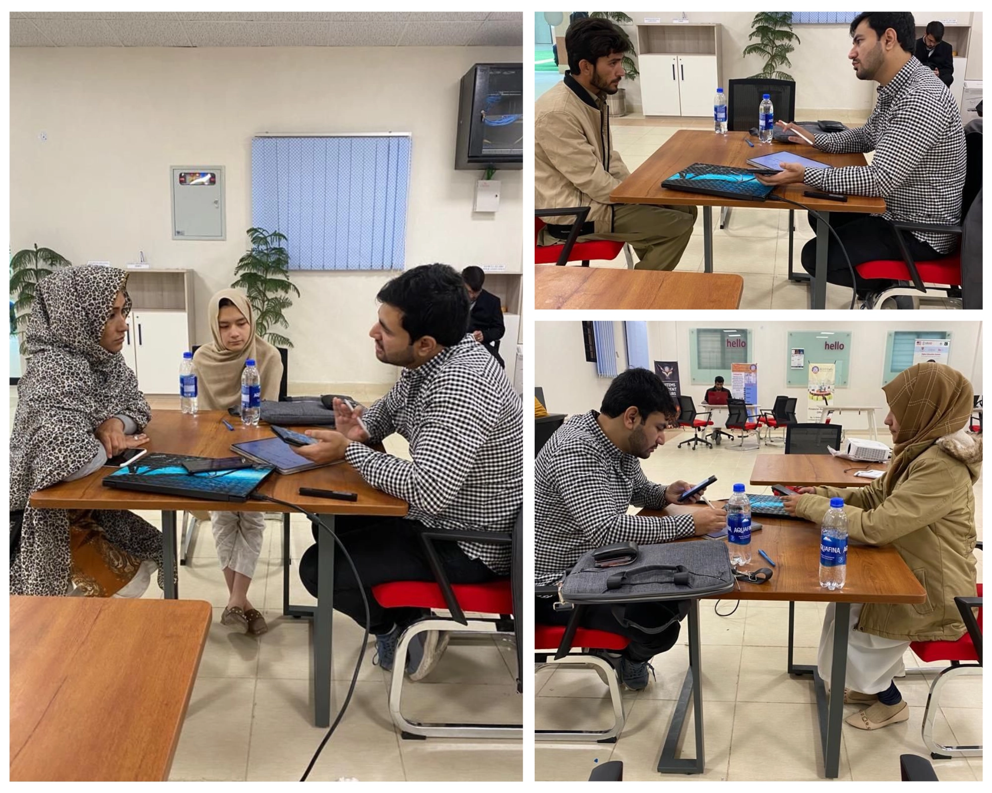 Collage of interviews for the Meri Shanakht, Mera Karobaar program
