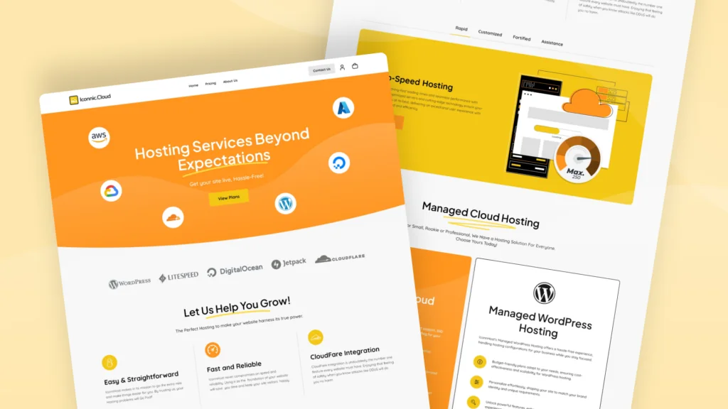 The Iconnic.Cloud managed cloud hosting website, built by Icon Pro Solutions