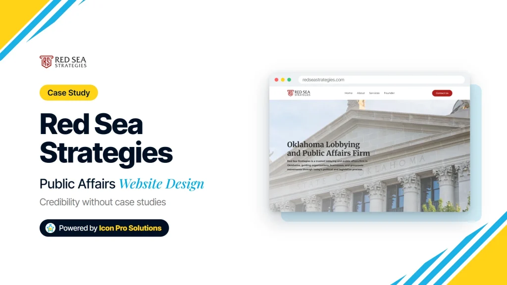 Red Sea Strategies case study: Public Affairs Website Design, powered by Icon Pro Solutions