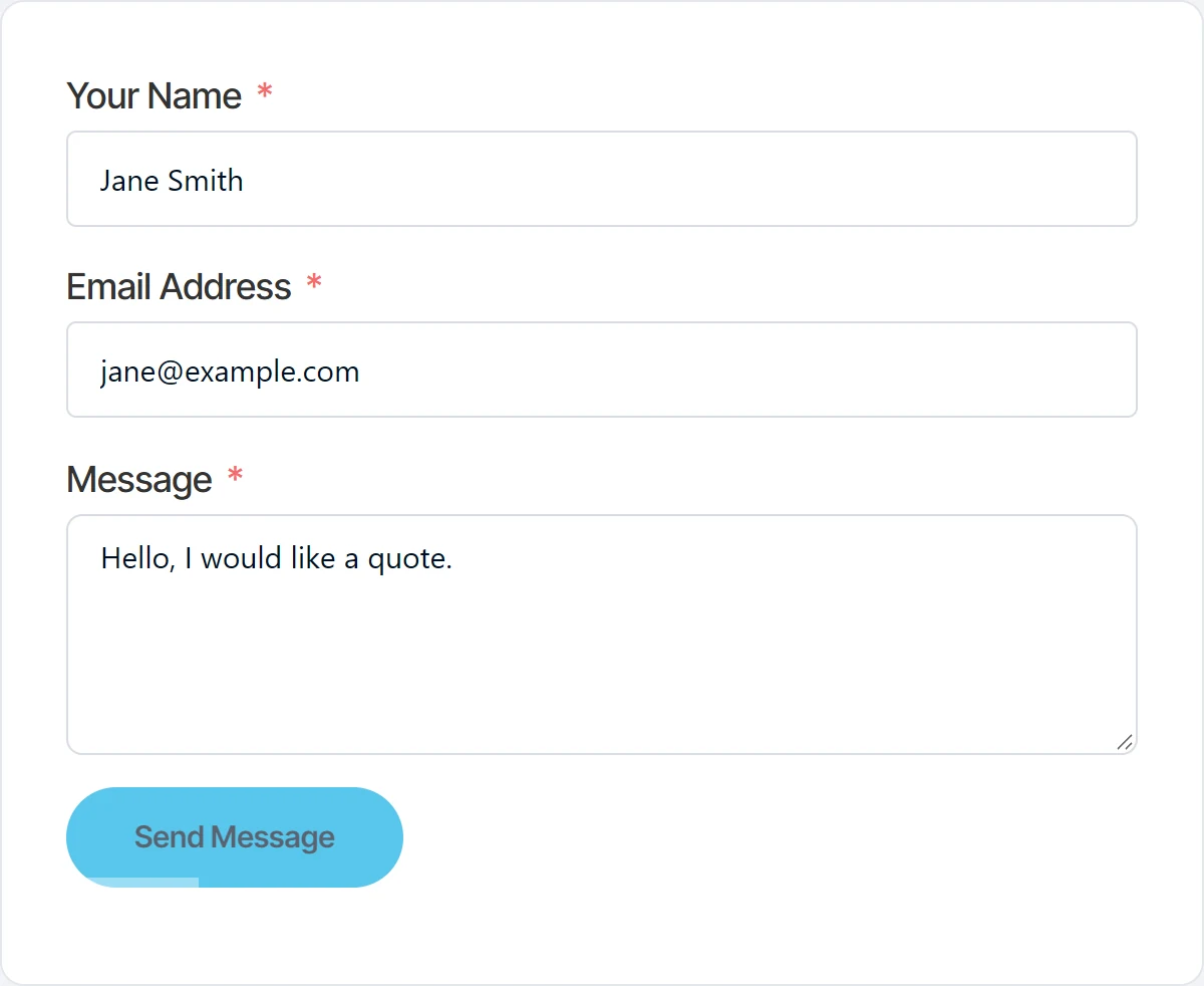 A Fluent Forms submit button faded while the form is sending